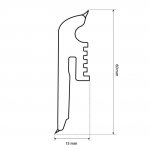 Afirmax BiClick Soklová lišta Newport Oak 41592 2,2m – Zbozi.Blesk.cz