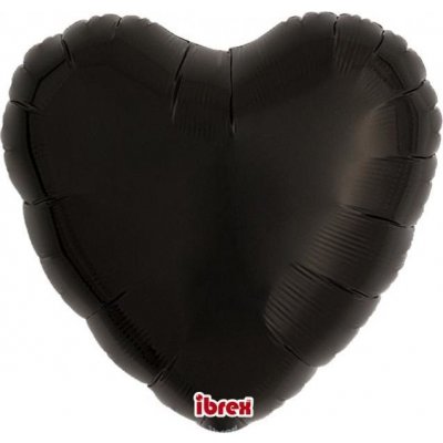 Balón Ibrex Hel srdce 18 černá metalíza