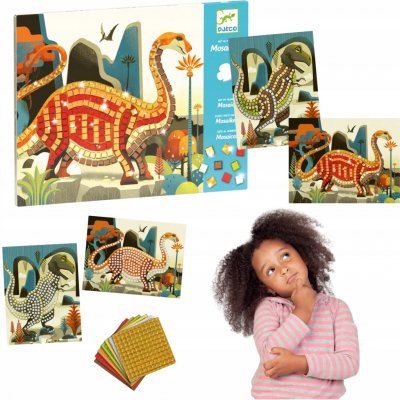 Djeco Kreativní sada Mozaika Dinosauři – Zboží Mobilmania