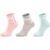 Umbro Striped Sports Socks Jnr 3 pack dětské ponožky lososová