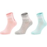 Umbro Striped Sports Socks Jnr 3 pack dětské ponožky lososová – Zboží Dáma