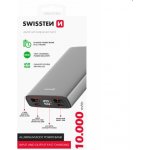 Swissten Aluminum 10000 mAh 20W Power Delivery šedá – Sleviste.cz