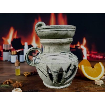 Keramikaportal Keramická aroma lampa s ouškem zelená – Zboží Dáma