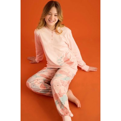 Dívčí pyžamo 1F0886 růžové – Sleviste.cz
