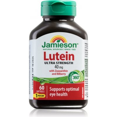 Jamieson Lutein Ultra strength 40 mg měkké tobolky pro podporu zdraví zraku 60 ks – Zboží Mobilmania