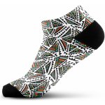 Walkee barevné kotníkové ponožky Pyramid Bílá – Zboží Mobilmania