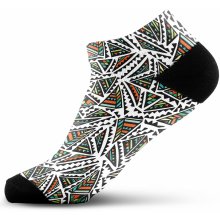 Walkee barevné kotníkové ponožky Pyramid Bílá