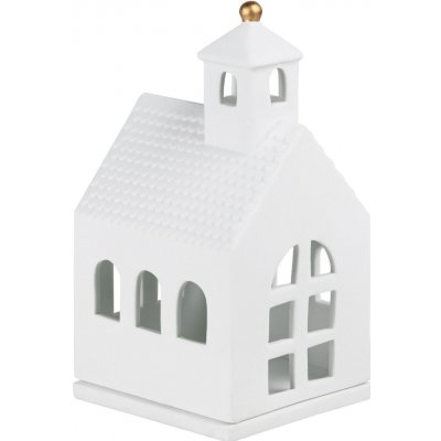 räder Porcelánový svícen domeček Small Chapel, bílá barva, porcelán – Zboží Dáma