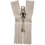 Kovový zip, nedělitelný, slabý - 25cm - bílý - Koh-i-noor - BALENÍ 10 ks – Sleviste.cz