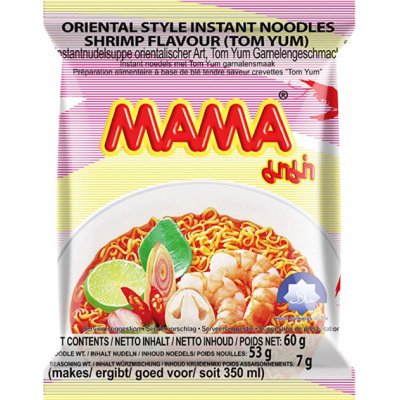 Mama Instantní polévka Tom yum s krevetovou příchutí 60 g – Sleviste.cz
