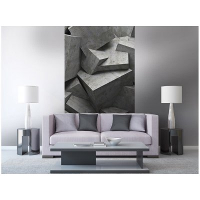 Dimex MS-2-0176 vliesová fototapeta na zeď 3D betonové kvádry rozměry 150 x 250 cm