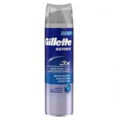 Gillette Series Moisturizing gel na holení 200 ml – Zboží Mobilmania