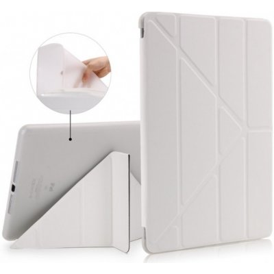 SES 2v1 Smart flip cover + zadní silikonový ochranný obal pro Apple iPad 9.7" 2017 5. generace bílý 3619