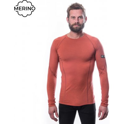 Sensor MERINO ACTIVE pánské triko dl.rukáv terracotta – Zbozi.Blesk.cz