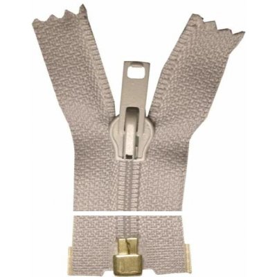 Spirálový zip, dělitelný - 70cm - světle šedý - WICO - BALENÍ 10 ks – Hledejceny.cz