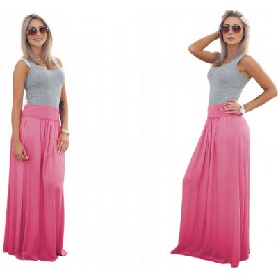 Fashionweek dlouhá letní sukně ze vzdušného materiálu MAXI MF5/M266 růžová – Zboží Mobilmania