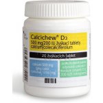 CALCICHEW D3 POR 500MG/200IU TBL MND 20 – Zboží Mobilmania