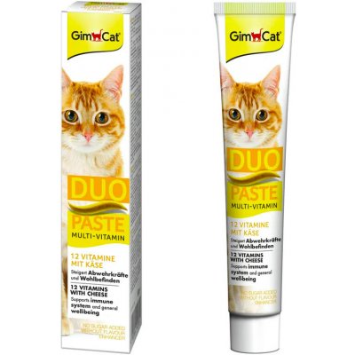 GimCat DUO pasta Multi Vitamin 12 vitamínů se sýrem 50 g – Hledejceny.cz