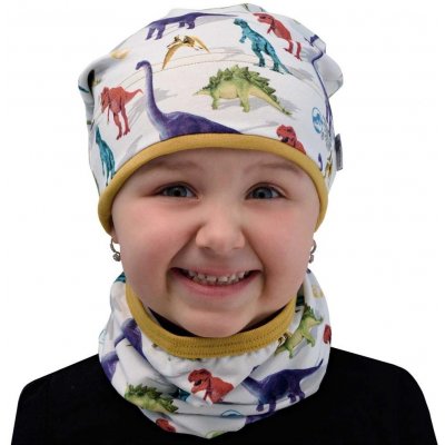 ESITO CZ s.r.o. Jarní čepice spadená Dinopark Bílá Esito – Zboží Dáma