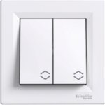 Schneider Electric schodišťový č. 5B dvojitý, řazení 6 plus 6 Asfora , bílý – Hledejceny.cz
