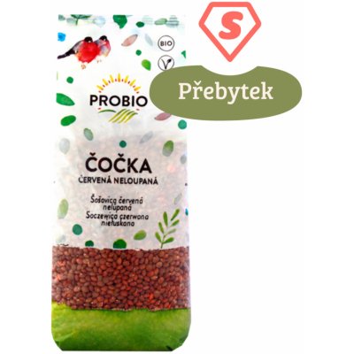 ProBio Červená čočka neloupaná Bio 0,5 kg – Zbozi.Blesk.cz