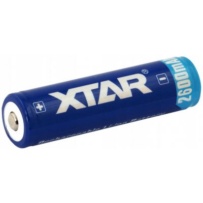 Baterie XTAR 18650 3,7V Li-ion 2600mAh s ochranou – Zbozi.Blesk.cz