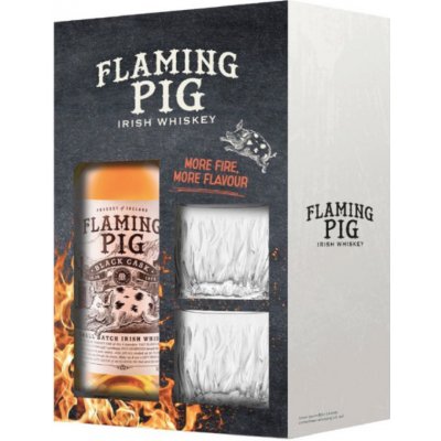 Flaming Pig 40% 0,7 l (dárkové balení 2 sklenice)