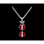 MINET Stříbrný Beruška vykládaná zirkony JMAD0001SN38 – Sleviste.cz