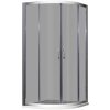 Sprchové kouty ARTTEC čtvrtkruhový BRILIANT 90 x 90 x 195 cm šedé sklo PAN04690