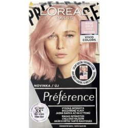 L'Oréal Paris Préférence Vivid Colors barva na vlasy na barvené vlasy na všechny typy vlasů 9,213 Rose Gold 60 ml