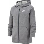 Nike NSW Hoodie FZ Club B carbon heather/smoke grey/white – Sleviste.cz
