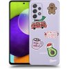 Pouzdro a kryt na mobilní telefon Samsung Picasee silikonové Samsung Galaxy A52 5G Christmas Stickers čiré