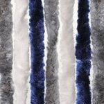 Dekorativní závěs proti hmyzu do dveří karavanu Brunner, 100 × 205 cm barva tmavě modrá / bílá / šedá – Hledejceny.cz