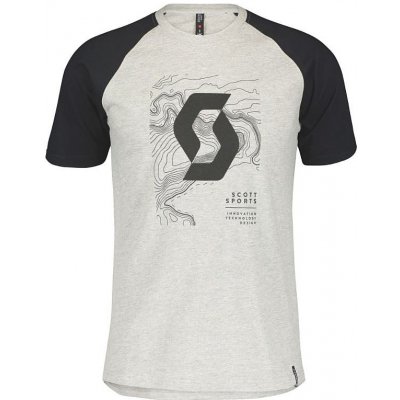 Tričko Scott Icon Raglan Light Grey Melange Black – Hledejceny.cz