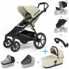 Kočárek Thule Set 7v1 Urban Glide 4-wheel Soft beige 2024+pláštěnka+ochranná síť+madlo+korbička Soft beige+pláštěnka+moskytiéra na korbu