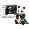 Figurka LEANToys Panda Velká s bambusem