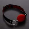 SM, BDSM, fetiš Triune Oval Silicone Ball Gag Red