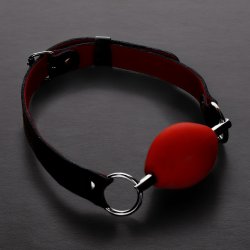 Triune Oval Silicone Ball Gag Red
