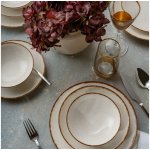 Asir Jídelní sada béžová hnědá porcelán 387GRP1381 24 ks – Hledejceny.cz