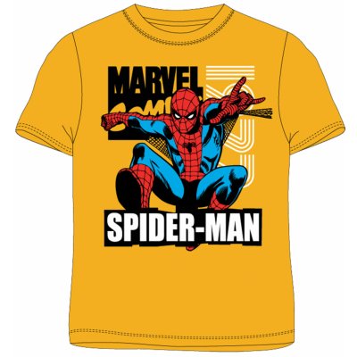 Spider Man licence chlapecké tričko Spider-Man 52021447, žlutá – Sleviste.cz