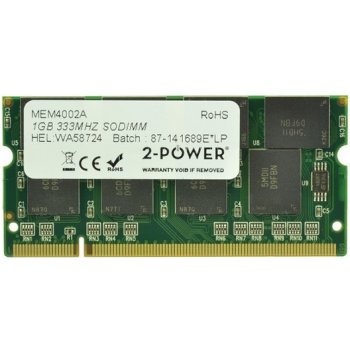 2-Power SODIMM DDR 1GB 333MHz CL2.5 MEM4002A