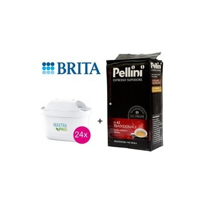 Brita Maxtra Pro Pure Performance 24 ks + káva Pellini – Hledejceny.cz