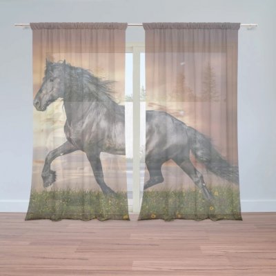 SABLIO Záclony Friský kůň: 2ks 150x250cm – Hledejceny.cz