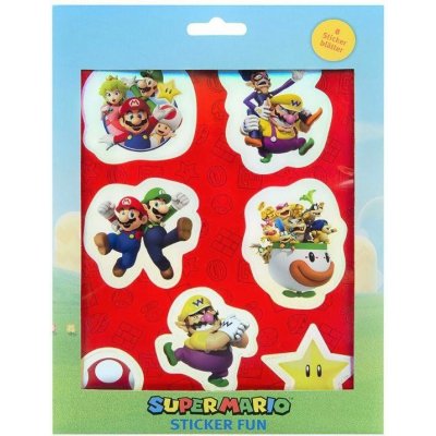 SADA 8 ARCHŮ SAMOLEPKY SUPER MARIO – Zboží Dáma