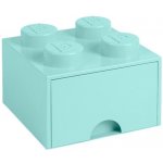 LEGO® Storage box 25 x 25 cm Tyrkysová – Zboží Mobilmania