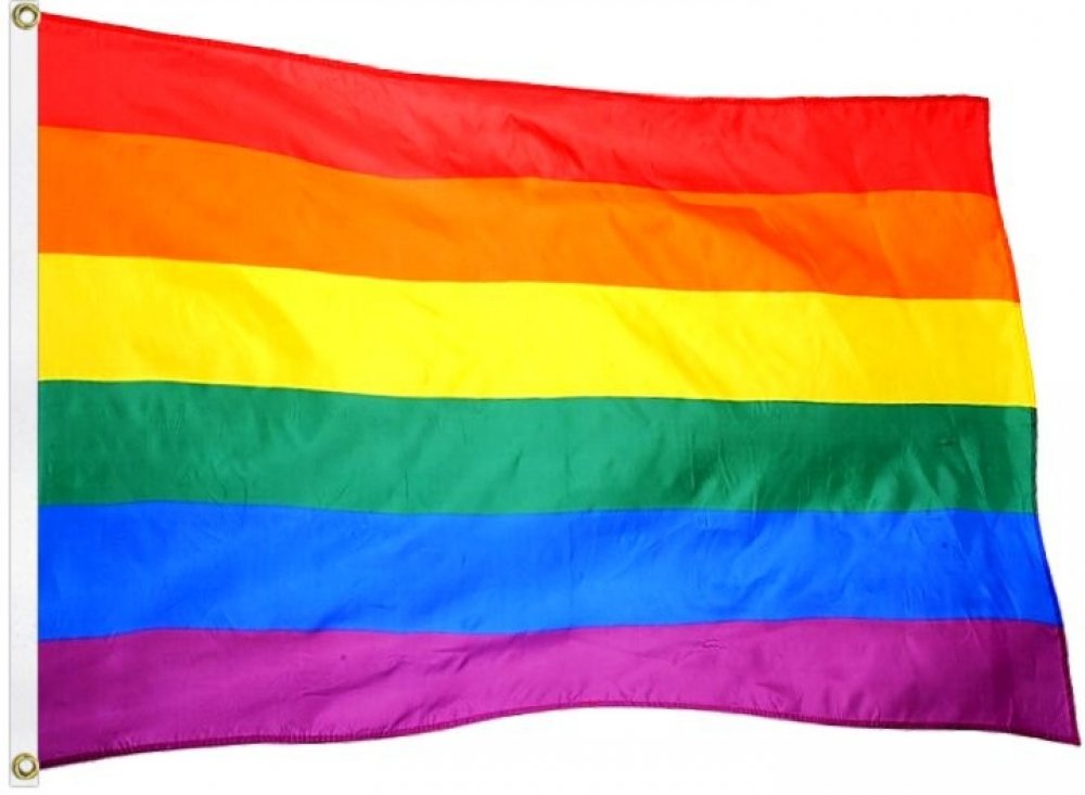 Duhová vlajka LGBT velká 150x90cm – Zboží Dáma