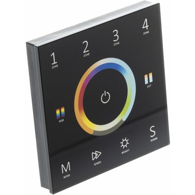 T-LED Bezdrátový nástěnný ovladač dimLED ALLMIX Barva:: černá 069241 – Zboží Mobilmania