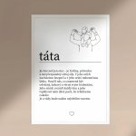 Plakát TÁTA Velikost: A4, Barva rámu: Bílá – Hledejceny.cz