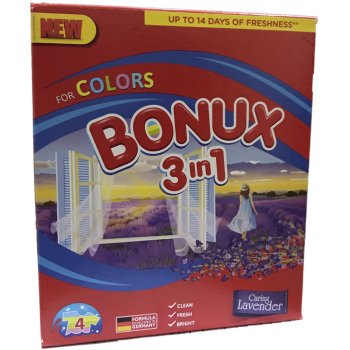 Bonux Color Lavender 3v1 prací prášek na barevné prádlo 4 dávky 300 g