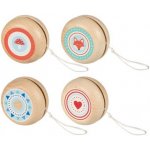 GOKI Dřevěné JOJO barevné kroužky Růžová – Hledejceny.cz